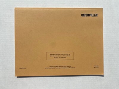 Caterpillar Operation & Maintenance Manual Lift Trucks PN: 99750
