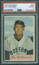 1954 Bowman 66 Ted Williams PSA 2 (0863)