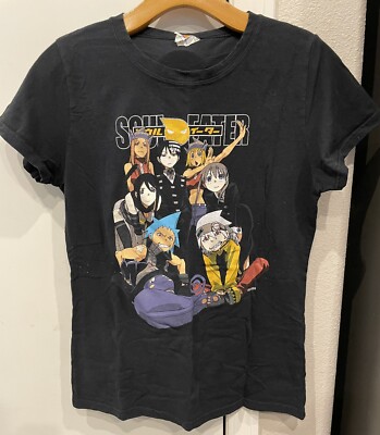 VINTAGE Soul Eater Anime T-shirt Bay Island Black Womens XL | eBay