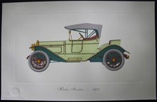 Peerles Roadster - 1913 - C. HORNUNG Gallery American Automobile ORIGINAL 1965