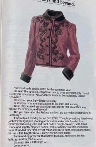 New In Bag J Peterman Embroidered Felted Wool Holiday Jacket Size 6 Bust 36 $348 - Picture 12 of 15