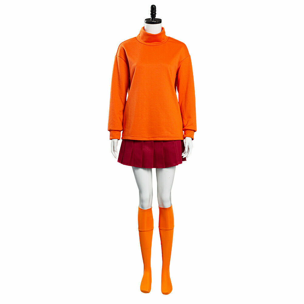 Velma Cosplay Costume Movie Character Uniform Halloween Costume