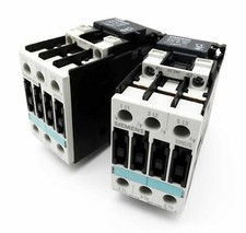 2x Siemens SIRIUS 3RT1026-1BB40 E:05 Power Contactor + 3RT1926-1BB00 -used-