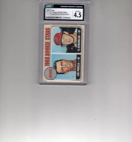Lou Piniella / Richie Scheinblum  1968 Topps #16 RC CGC 4.5 EX Cleveland Indians