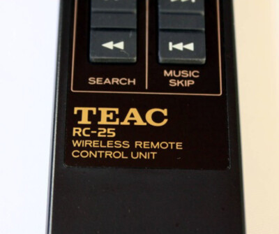 TEAC RC-25 CD Player Remote Control TESTED Working Good F/S | eBay