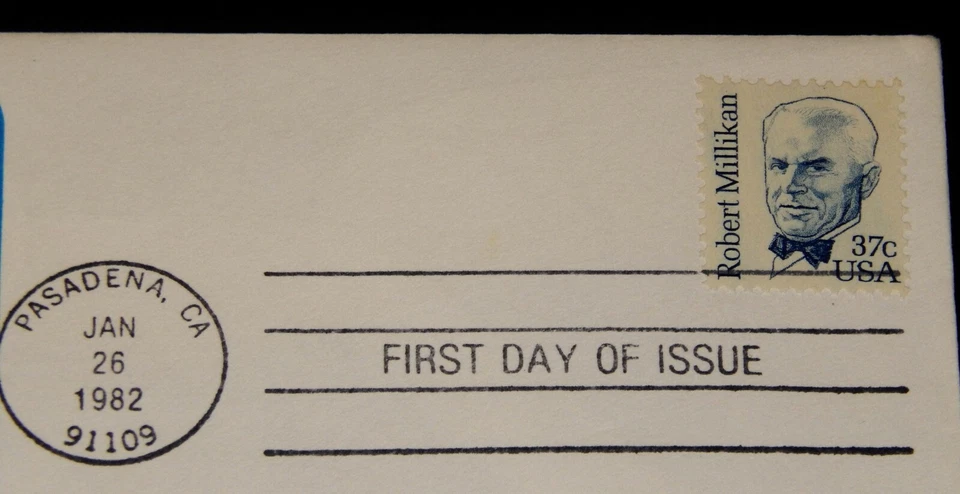 Vintage Cover,UNITED STATES FDC,1982,PASADENA,CA,Robert Millikan,Nobel Physicist - Image 2 of 4