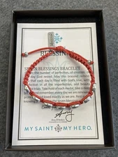 Handwoven BENEDICTINE BLESSING BRACELET with Medal Charms, by My Saint My Hero