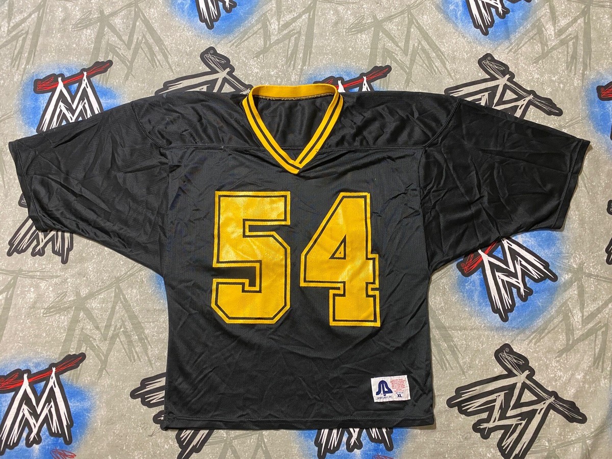 Black/Yellow #54 Football Jersey Men's XL Sports Belle (John Cena?)