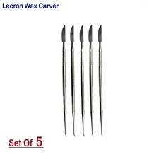 5PCs Dentistico Laboratorio Incisori Cera Lecron Ricostituente Modella Strumenti