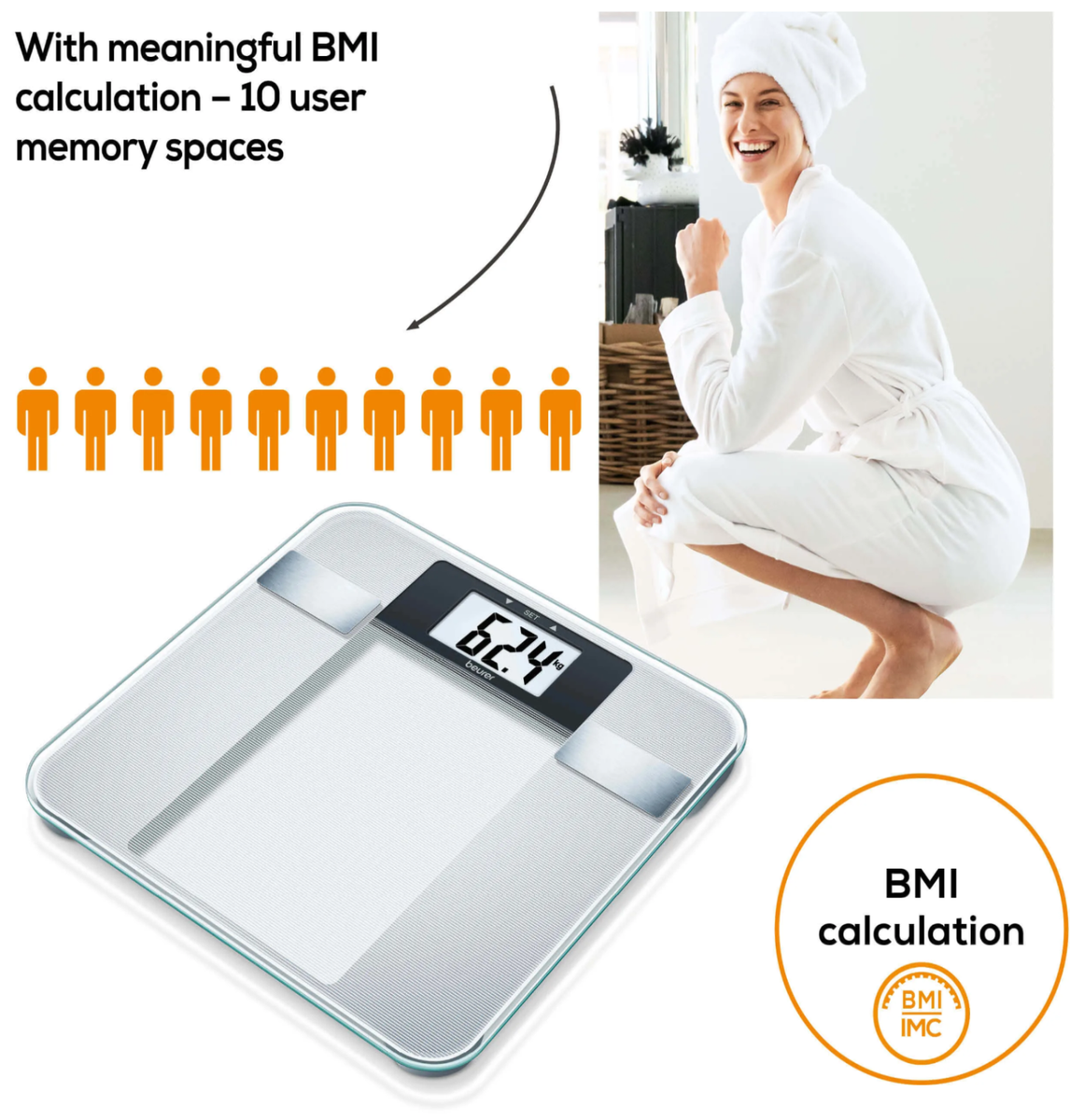 Diagnostic Scale Balanza Digital Beurer Bg 13 Beurer Diagnostic