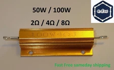 50W/100W Power Resistor Amplifier Dummy Speaker Load - 2Ω, 4Ω, 8Ω Ohm