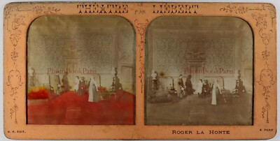 Frankreich Paris Roger La Shame Theater Liebert c1890 Foto Stereo Diorama: