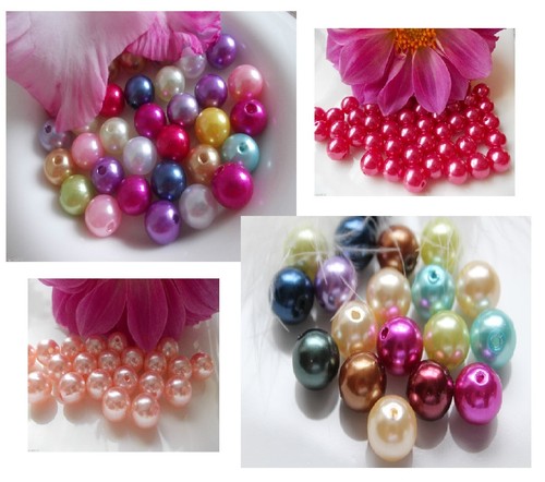 50 - 200 Wax Beads Colourful 10mm Jewelry Crafts Colorful Mix Large Pack DIY - Picture 2 of 14