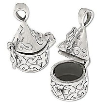 Sterling Silver Crown Prayer Box