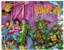 1987 TEENAGE MUTANT NINJA TURTLES #1 ORIGINAL PRODUCTION ART COVER TMNT COMIC