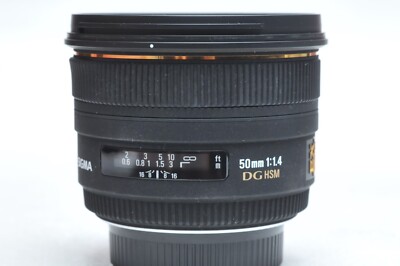 Sigma 50mm f1.4 DG HSM EX Lens Nikon F | eBay