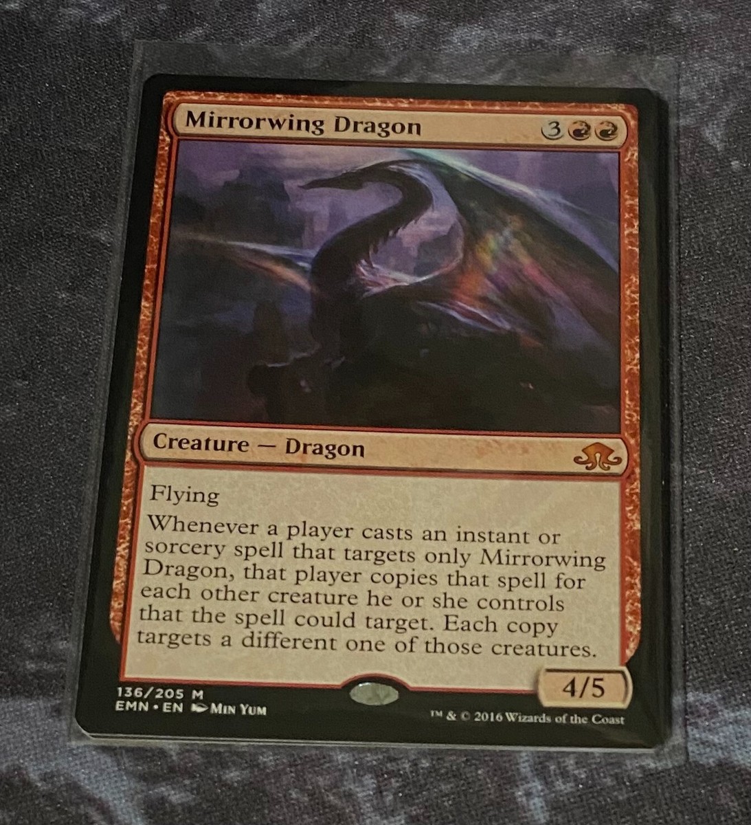 Mirrorwing Dragon 1x FOIL EMN MTG Eldritch Moon Mythic MINT red Mirrorwing Dragon 1x FOIL EMN MTG Eldritch Moon Mythic MINT red