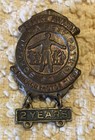 Chicago Motor Club, School Safety Patrol safety award, two years, Pinback — photo 1