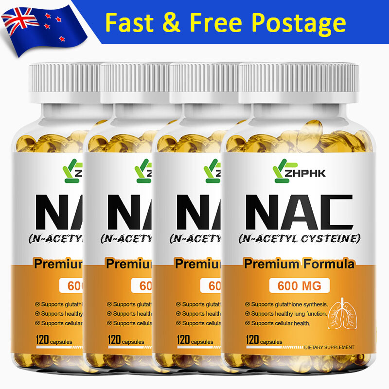NAC N-Acetyl Cysteine 600mg 120 Capsules Immune Support Antioxidant Supplement