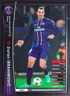 2012-13 Panini WCCF # 95 Zlatan Ibrahimovic PSG Paris St-Germain
