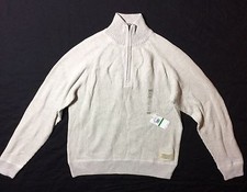 POLO JEANS COMPANY RALPH LAUREN BEIGE MEN'S 100 COTTON CABLE KNIT SWEATERS SZ L