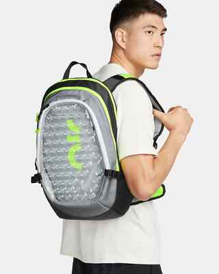 Nike Air Max Bubble Backpack School Black Grey Volt 17L FN3533-060