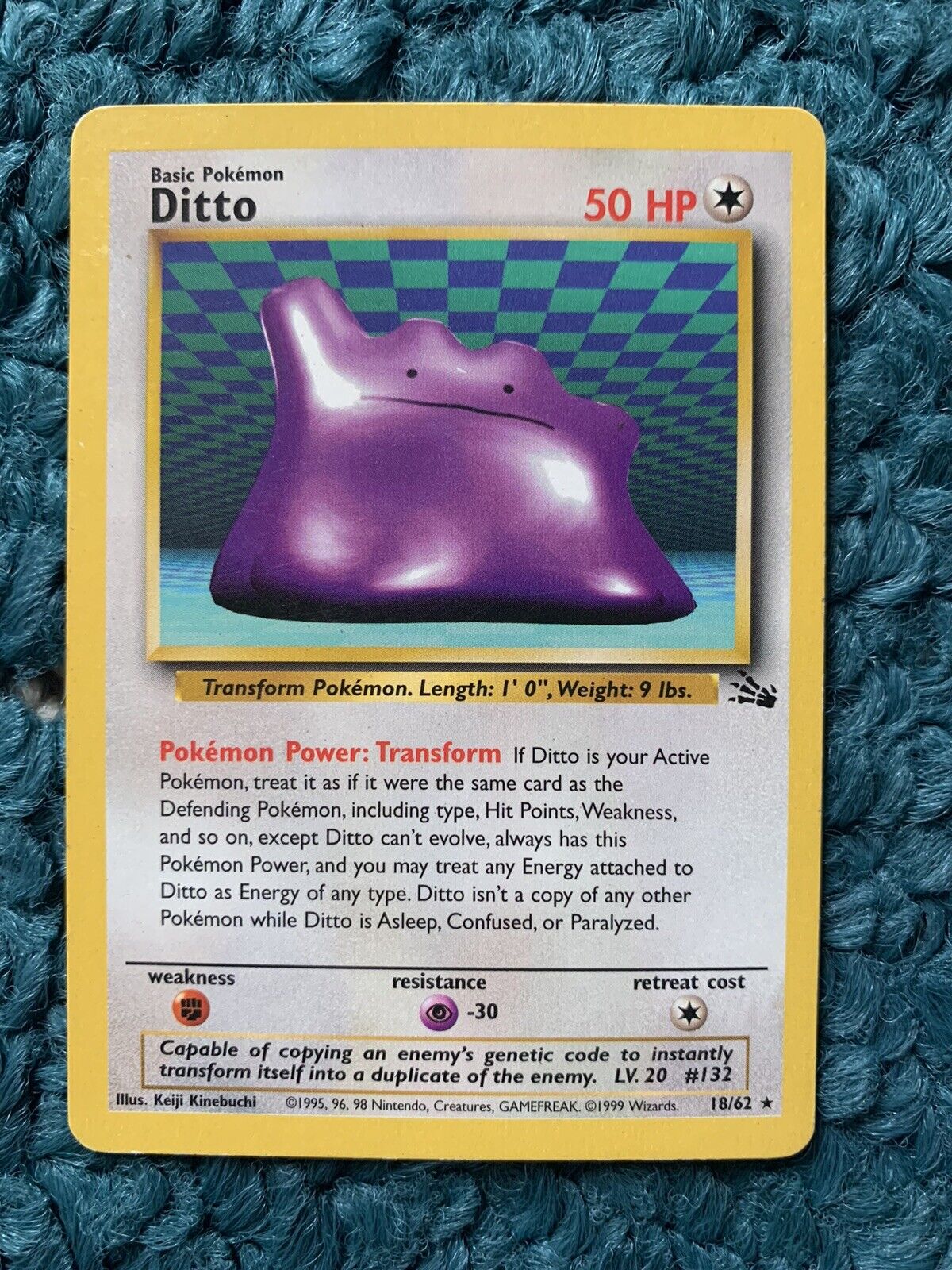 Ditto 132/165 Reverse Holo Pokemon Card Japanese Pokemon Card 151