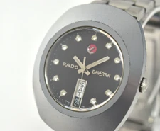 RADO DiaStar 636.0308.3 Silver Tone 35mm Automatic Men's Watch Swiss Made