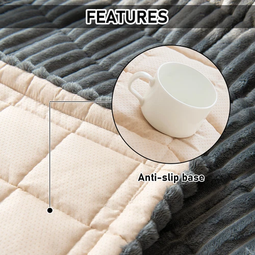 Thicken Plush Sofa Cover Non-Slip Couch Covers Cushion Slipcovers Pet Bed Mat US - Picture 9 of 49