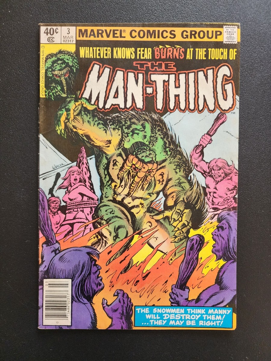 Marvel Comics Man-Thing #3 March 1980 Bob Wiacek Cover | eBay