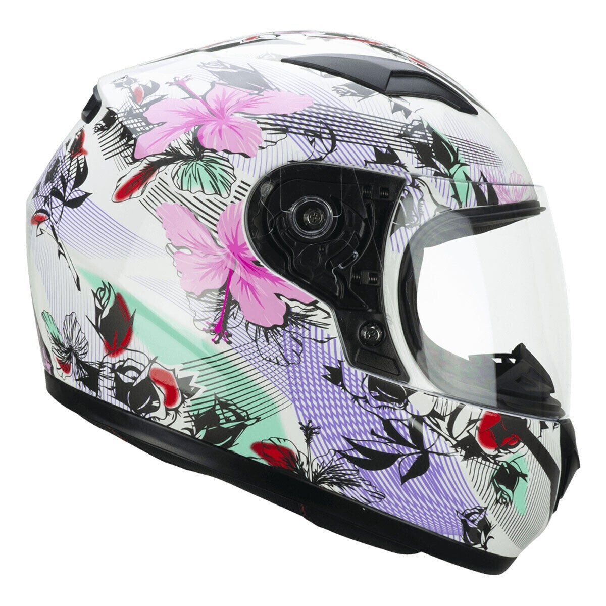 CASCO MOTO BAMBINO CGM 265S LUCKY MUSIC BIANCO ROSA ECE 22.06