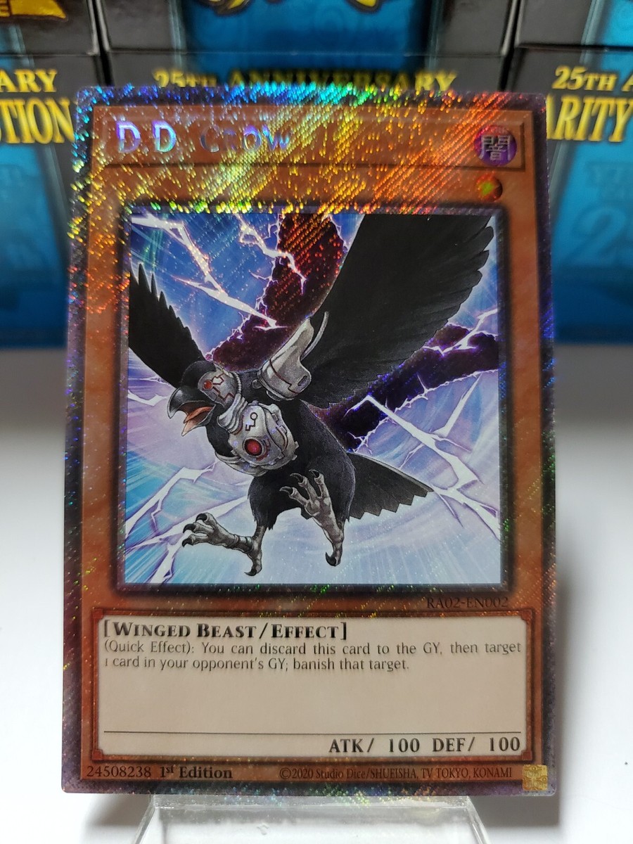 遊戯王 RA02-EN002 Ｄ.Ｄ.クロウ D.D. Crow (英語版 1st Edition 25th クォーターセンチュリーシークレットレア) 25th Anniversary Rarity Collection II D.D. Crow [Ultra Rare] RA02-EN002 Prices | YuGiOh 25th