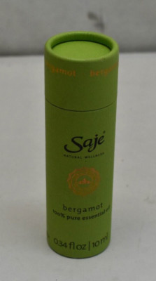 Saje Natural Wellness BERGAMOT 100% Pure Essential Oil - .34 oz / 10 ml