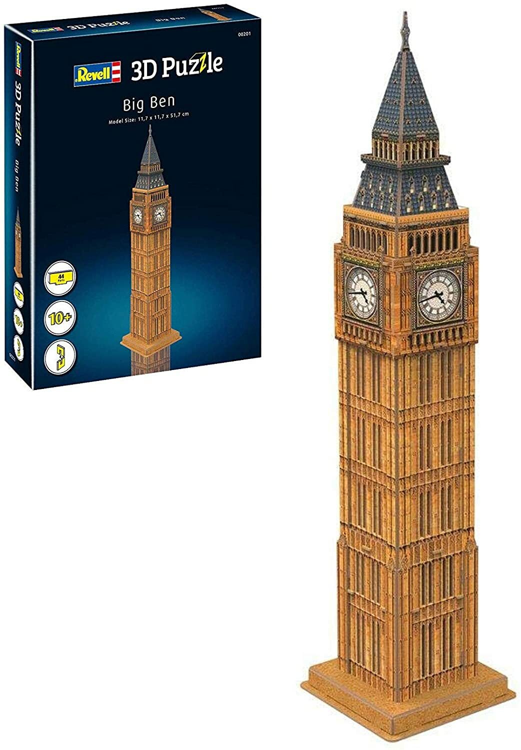 REVELL 3D PUZZLE - BIG BEN   44 PARTI  11,7x11,7x51,7cm   ETA' 10+  ART 00201