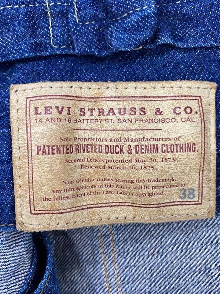 Blusa Levi’s Vintage Clothing G Jean Triple Plisado 1880 Repro S Algodón IDG Usada Foto 3 de 4