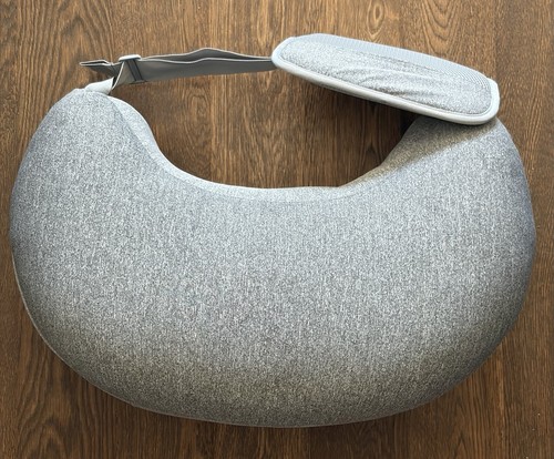 Frida Mom Adjustable Gray Nursing Pillow w/ Extra Cover Postpartum Breathable