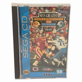 NFL&rsquo;s Greatest San Francisco vs. Dallas (Sega CD, 1993) Disc & Case Tested