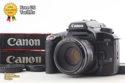 [Top NEUWERTIG] Canon EOS 7 ELAN 7E analoge Spiegelreflexkamera 35 mm EF 50...
