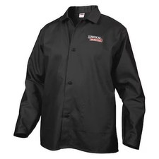 Lincoln Electric Kh808l Welding Jacket, Cotton, 9 Oz, 33 In Length, Snaps