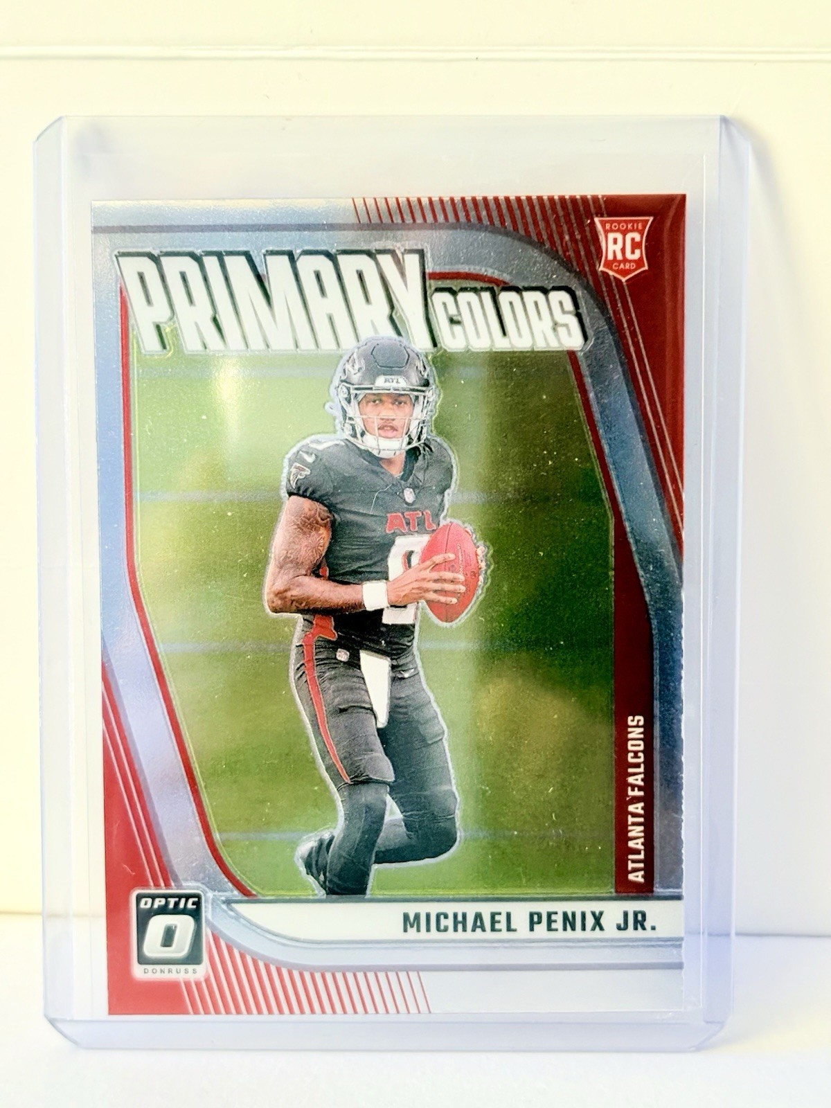 2024 Donruss Optic #17 Michael Penix Jr Primary Colors Rookie RC Atlanta Falcons