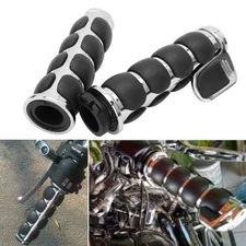Pair 1'' Handlebar Hand Grips For Harley Dyna Road King Electra Glide Motorcycle