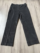 Lauren Ralph Lauren Vintage Grey Velvet Trousers Pants SZ 16 Old Money Classic