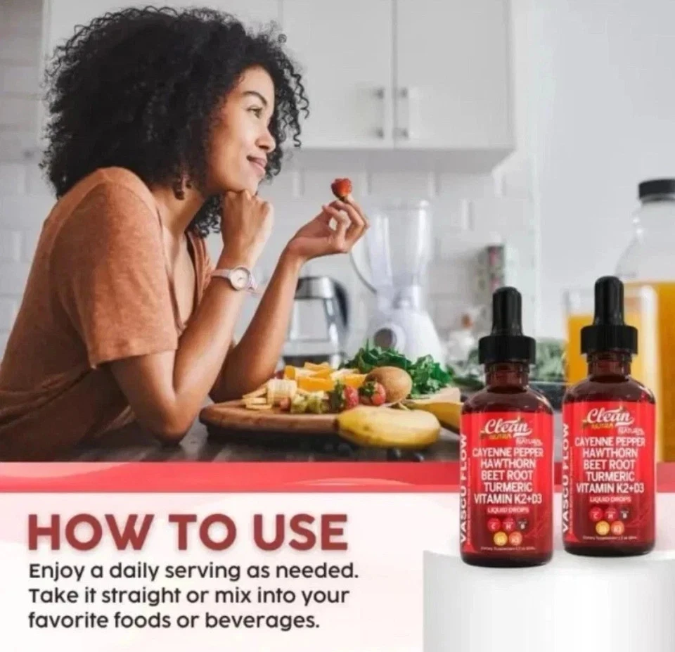Clean Nutra Organic Cayena Pimienta Líquida Gotas Vitamina D3 K2 60 ml Paquete de 5 Foto 4 de 4