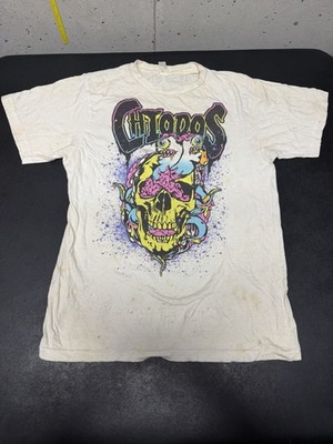 Chiodos Vintage Y2K Scene Grunge Alt Emo Metal Myspace Shirt *Heavy Stains* READ