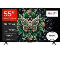 TCL C6K 55 QD-Mini LED 4K HDR Smart Google TV - 55C6K