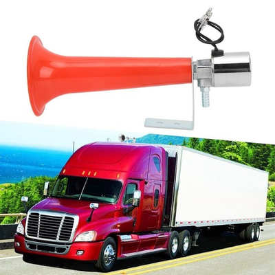 #ad 180DB Red Air Horn Universal Purpose 12V 24V Caravan Pressure Whistle Horn $19.26