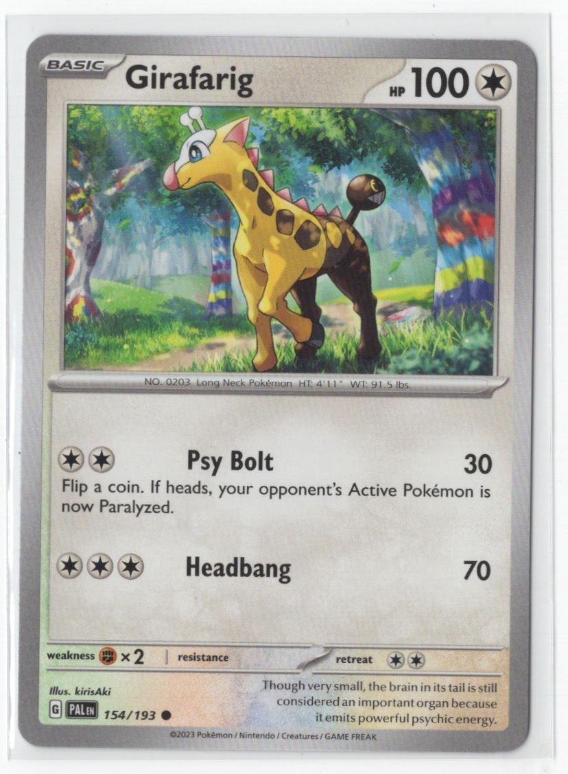 Pokemon Paldea Evolved 154/193 Girafarig