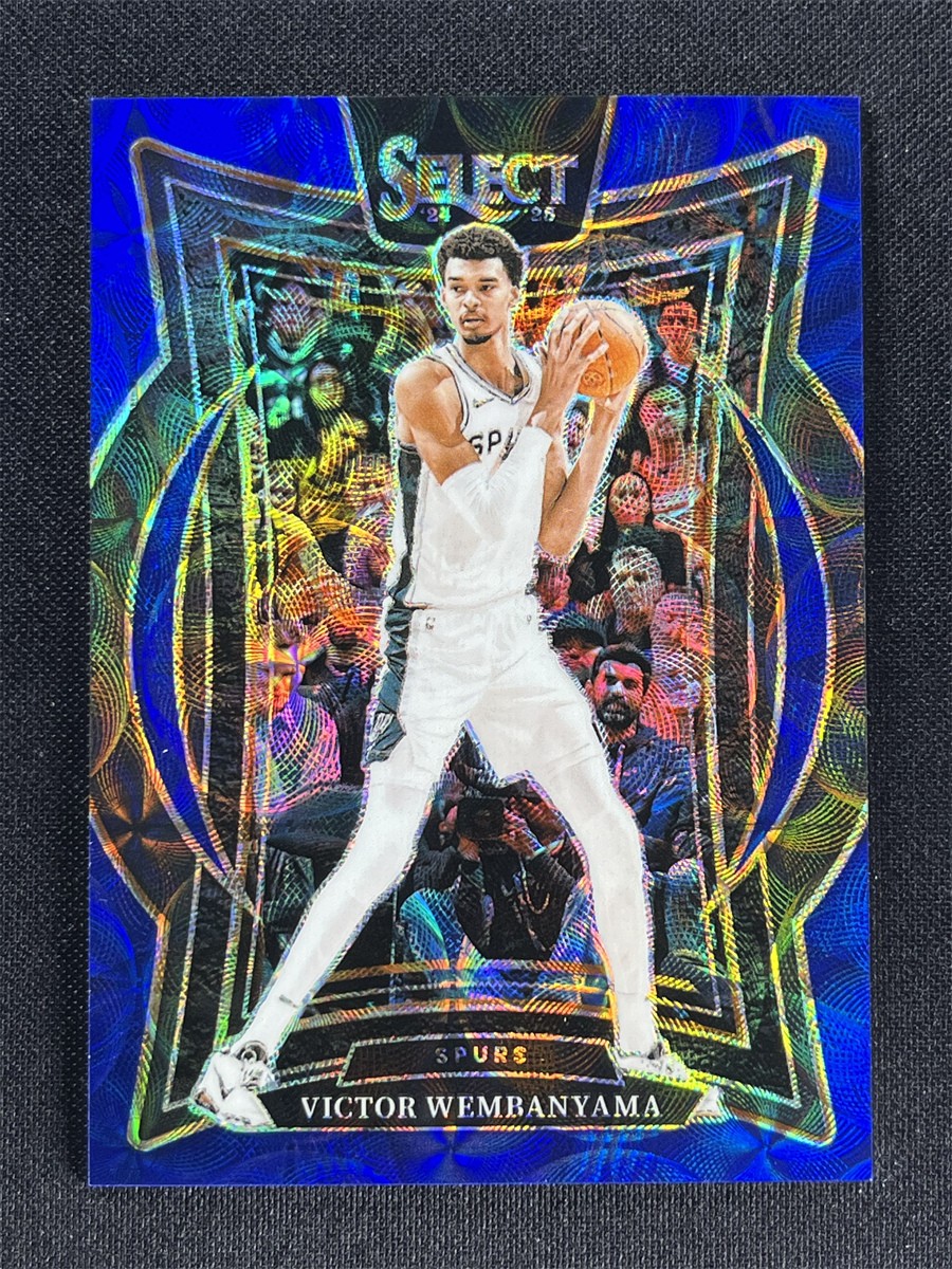 2024-25 Panini Select Victor Wembanyama #9 Concourse Blue Scope Prizm Spurs /249