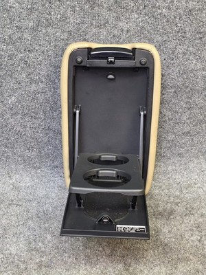 BROKEN LOCK LEXUS LX470 CUP HOLDER CENTER CONSOLE ARMREST COVER LID BEIGE 98-02