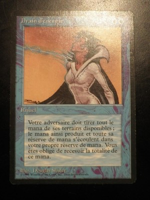 mtg magic drain power FBB FRENCH vf fr drain d'energie 1994 3 rd e edition